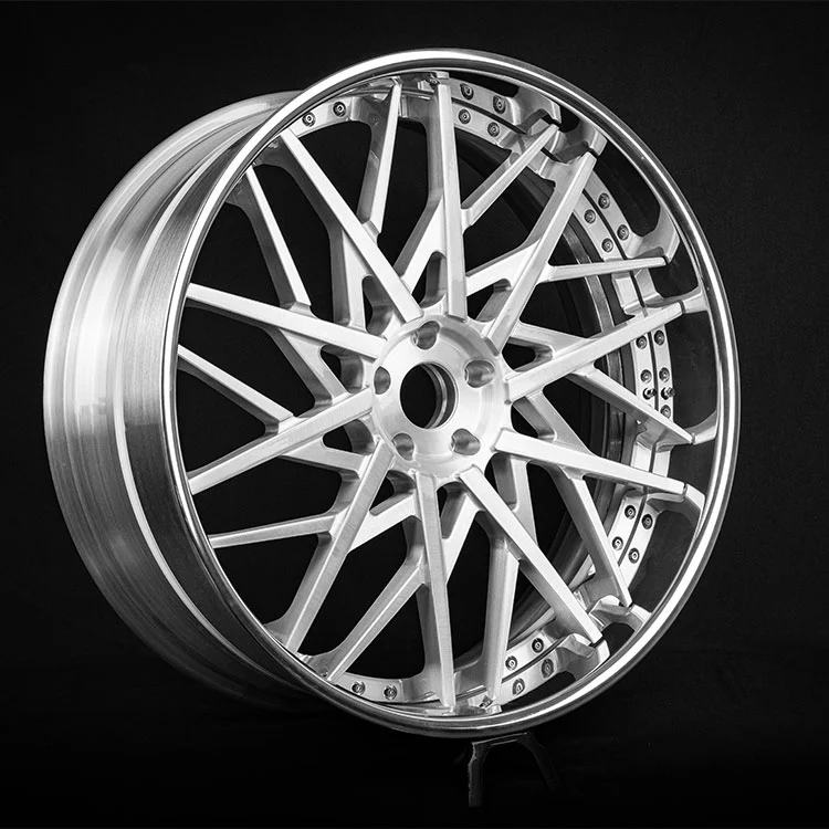 3-delt smedede hjul med spejlpoleret læbe