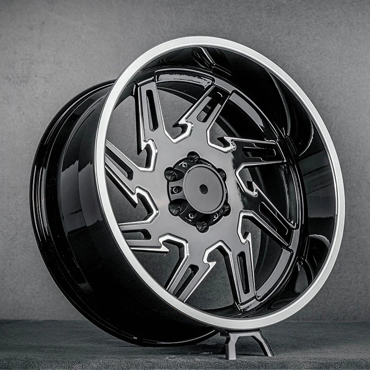 Glanssorte off-road smedede hjul med poleret læbe